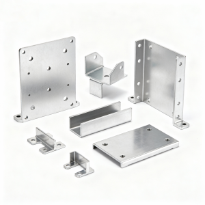 High Precision Stainless Steel 5mm Hole Stamp Process Mounting Plate Furniture Iron Accessories Sheet Metal Fabrication CE