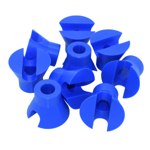 OEM Turning Parts Precision CNC PVC/PP/NYLON/PTFE Turning Parts Custom CNC Turning Blue Plastic Parts