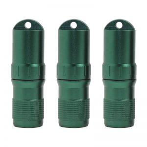 CNC Machined Aluminum Anodised Waterproof Survival Capsules EDC Pill Match Case Container for Emergency Supply Kits