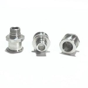 Metal Machine Fabrication Aluminum Nut Cap Turning Custom Machining Services Silver Plating